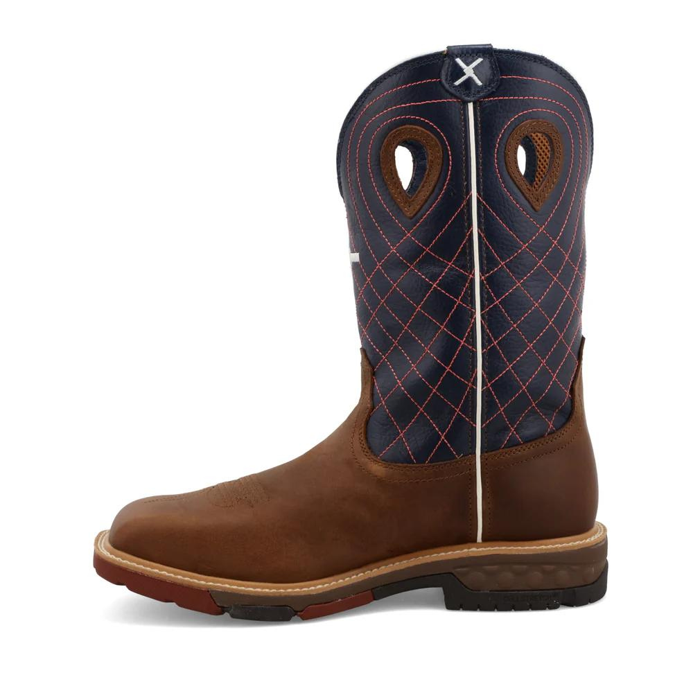 Twisted X MXBAW01 Mens 12 inch Alloy Toe Pull on Western Work Boot WP from GME Supply